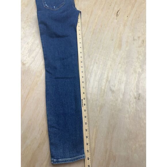 Paige Hoxton Ankle Blue Medium Wash Mid Rise Casual Stretch Casual Fall Size 24 - Picture 5 of 5